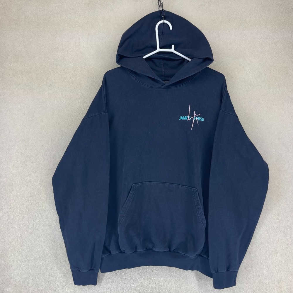 Local‎ Authority LA Graphic Hoodie Pullover Sweatshirt Men's XXL Black